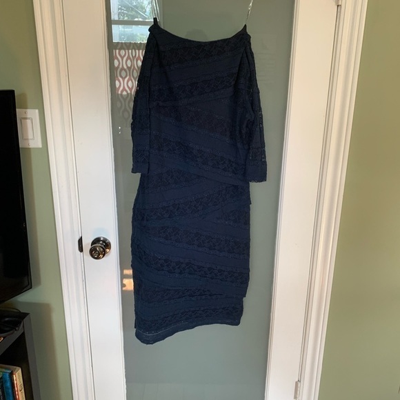 Lori Collection Navy Blue Lace Dress - Medium - Picture 2 of 4